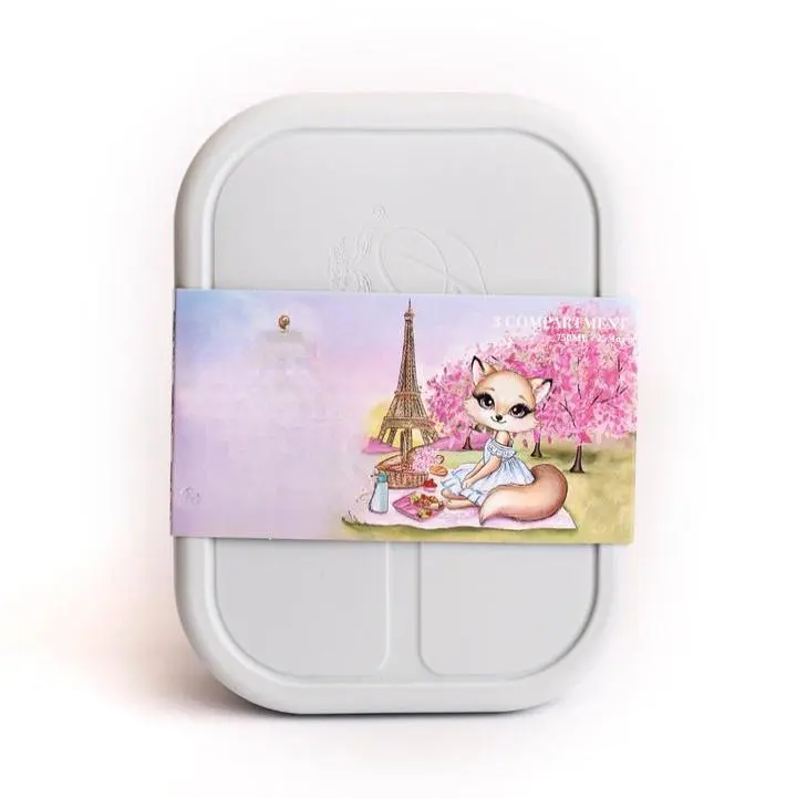 Jardin Picnic Snack Boxes - 3 Compartment Lunch Container with Secure Closures for School & Picnic Tasty Treats & Sandwiches