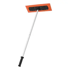 Snow Roof Rake, 4ft Long Reach Car Roof Snow Scraper, 17.7 in Foam Blade for No Scratches, Non-Slip Handle, Lightweight Snows Removal Tool for Vehicle Garage Rooftop Leaves Debris Clearing