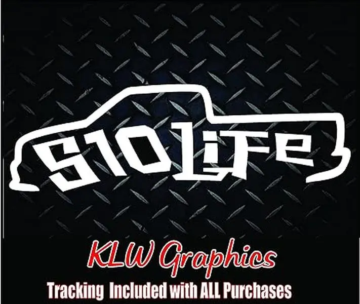 S10 Life Vinyl Decal Sticker Trucks Chevrolet Model S10 USA