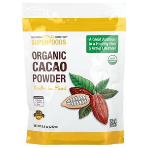 California Gold Nutrition Superfoods, Organic Cacao Powder, 8.5 oz (240 g)