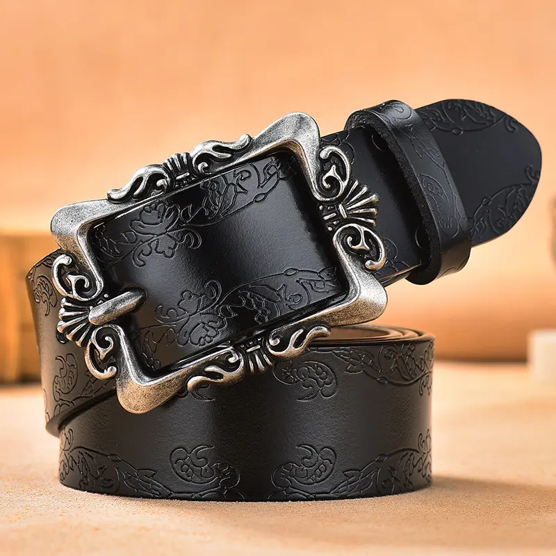 Silver Buckle   Black