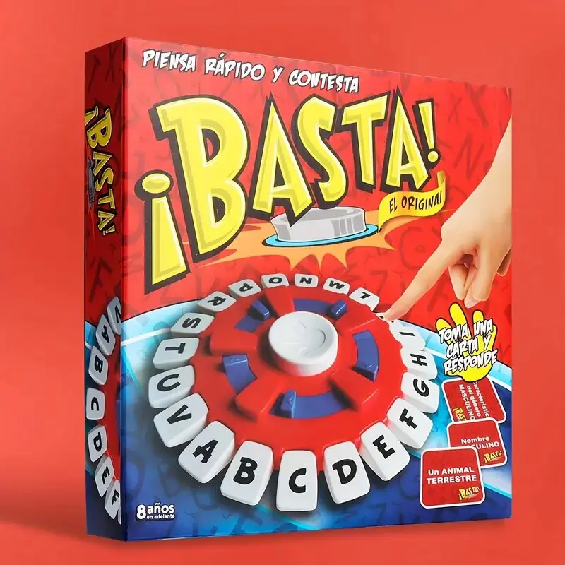 Spanish Word Game Set — family board game, quick quiz, party game, durable round plastic Board Games Family Board Games Night Board Games For Family Night Original Board Game