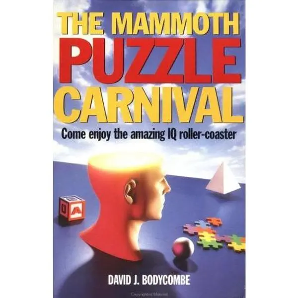 Used IQ Book - The Mammoth Puzzle Carnival (Mammoth Books) by Bodycombe, Delightfully Illustrated Paperback with Conundrum, Intuitive Thinking & Lateral Thinking Focus (English)