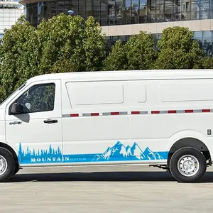 2pcs/set 200cm Large Mountain Trees Side Body Car Sticker Forest Landscape Auto Vehicle Door Sides Vinyl Decal for SUV Caravan RV Van Camper