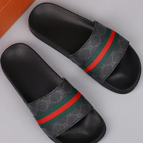 Summer Couple Fashion Floral Casual Anti Slip Slippers Shoes, Non-Slip Comfortable Home Outdoor Beach Sandals, Durable PU Leather Eva Sole, All-Season Wear Footwear