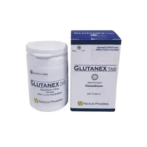 Nexus Pharma Glutanex Tab - 100 Tablets Glutathione & Vitamin C Supplement for Antioxidant Support & Daily Wellness Korean Made