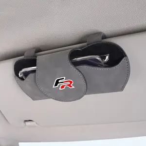 Car Glasses Case Auto Sun Visor Glasses Holder, Sunglasses Clip Accessories Storage, for Seat Leon Fr Fr+, Cupra, Ibiza, Altea, Exeo, Formula Racing