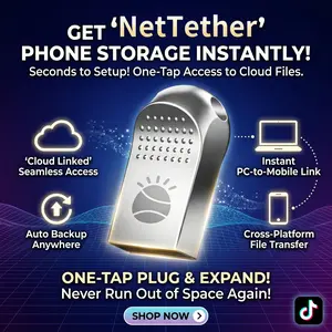 NetTether Network USB Drive Compact Storage for Mobile & Computer Plug-and-Play Cloud Flexibility Anti-Slip Shell Fast Reading/Writing Encrypted Storage