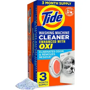 Washing Machine Cleaner by Tide, Washer Machine Cleaner with Oxi for Front and Top Loader Washer Machines, Deep Cleaning Odor Eliminator, 3 Month Supply