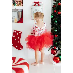 Candy Cane Lane 3/4 Tutu Leotard