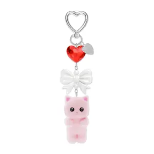 Pink Cat Bag Charm