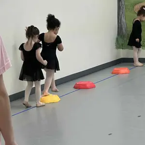 Non-Slip Music & Light Up 5 Pcs Stepping Stones, Sensory Stepping Stones, Encourage Balance, Indoor & Outdoor Play Gift Colorful Fun Soft Design Halloween