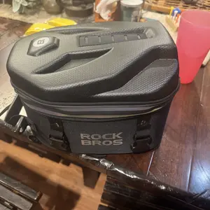 ROCKBROS Waterproof Tail Motorcycle Tail Rear Seat Bag 12.5L Storage Backpacks Hard Shell