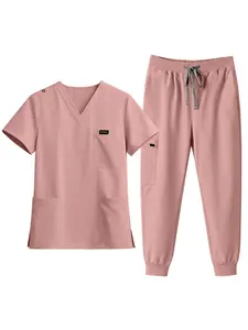 Men's Doctor Hand Brush Set Scrubs Set Breathable Sweat Absorbing Nurse Uniform SPA Clinic Work Clothes Workwear