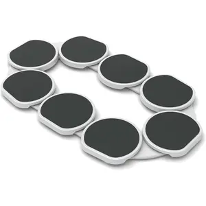 The Lazy Susan Revolution - Full Set - Dark Gray - The First Patented Lazy Susan Turntable Expandable for Rectangular & Oblong Tables - Kitchen & Dining Tables - Great Gift!Parties & Gatherings.