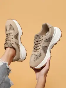 Women's Fashionable Patchwork Lace Up Stylish Walking Shoes, Casual Comfortable Breathable Sports Shoes, Female All-match Round Toe Shoes for Daily Wear, Closed