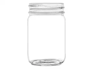 12 ounce Flint 70-450 Sauce Style Glass Round Jar