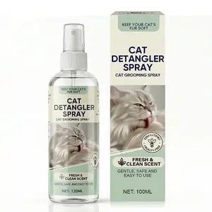 Cat Detangler Spray - Gentle Formula for Silky, Tangle-Free Results - 100ml Bottle