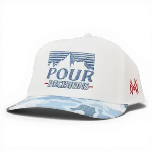 Pour Decisions Embroidered Trucker Hat Snapback Adjustable (Up To Size 8 Head) Gift Cap