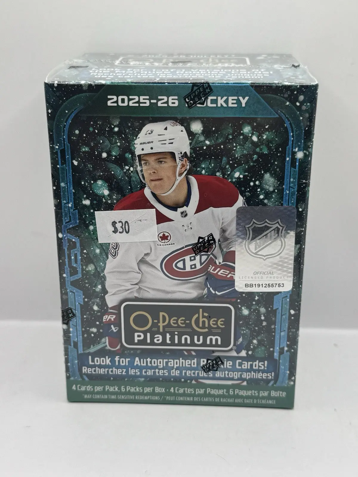 2025-26 O-Pee-Chee Platinum Hockey Blaster Box - Factory Sealed