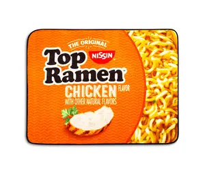 Nissin Top Ramen Chicken Flavor Microplush Throw Blanket | 45 x 60 Inches