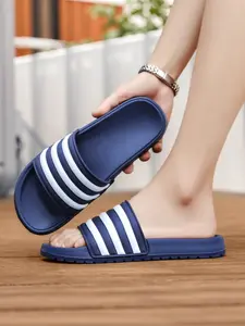 Men's Fashion Sport Sandals, Open-Toe Massage Slippers, Anti-Slip Breathable Summer Beach Shoes, Sizes 39-48, Casual PU Leather Eva Sole