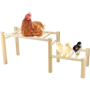 Chicken Perch - Roosting Ladder for Chicken Coop - Jungle Gym & Toys for Poultry