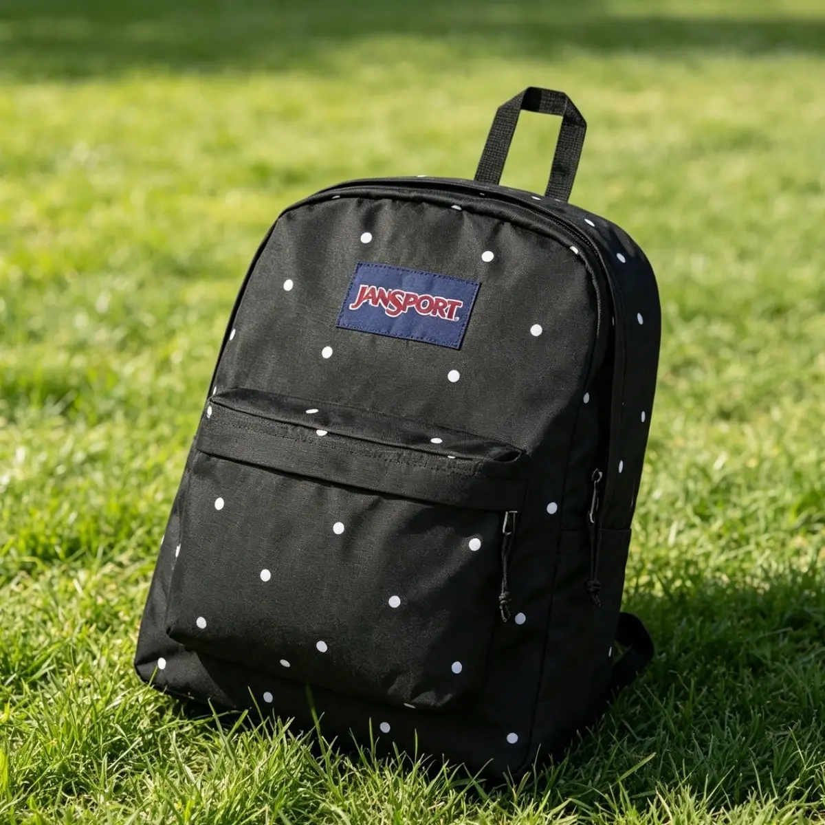 JanSport Laptop Backpack - Laptop Bag, Classic Polka Dot Design, Available in Multiple Colors, One Size Fits All, Laptop Backpack - Laptop Bag, with 2 Compartments
