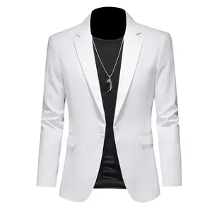 New Men's Casual Suit Large Size Slim Suit Jacket Men's Wedding Dress Professional Suit Single Western Jacket