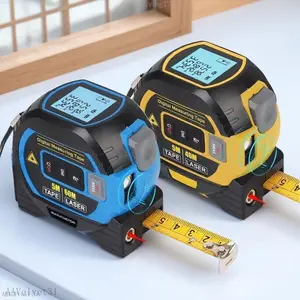 3-in-1 Digital Laser Tape Measure & Distance Meter: 60m/196ft High-Precision, Backlit LCD, 5m Auto-Lock, Multi-Unit (ft/in/m/mm), Portable Tool for Home/Pro ConstructionTheSunbeamDressASageLiving27AAVelvet31AB12PeakVibe