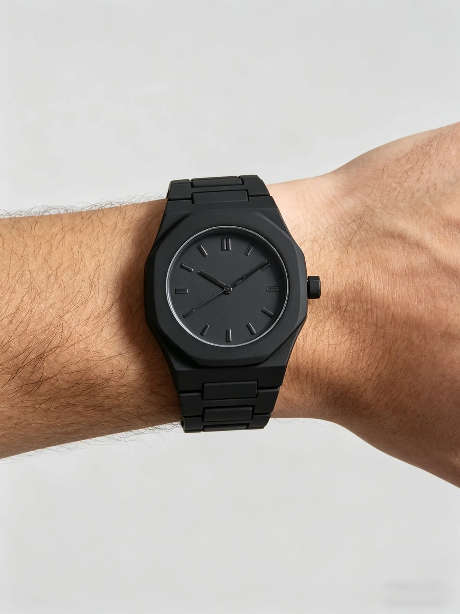 Men's Fashionable Analog Quartz Watch Set, Lightweight Resin Material, Perfect Gift for Holidays, Minimalist Style, All Seasons, Quartz Wristwatch