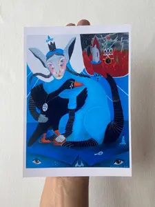 Foreign Agent Surreal Art Print 5x7