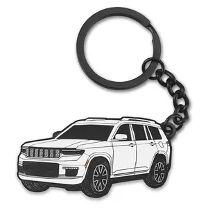 Jeep Grand Cherokee Metal Keychain Accessories, Premium Car Key Fob for Jeep Owners 2011–2022, For SUV Enthusiasts & Off Road Fans, Rugged Automotive Gift for Daily Carry