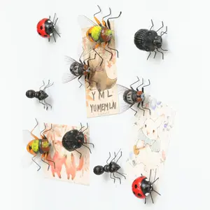 5 Pack Refrigerator Magnets Realistic Insects Flies Ants Bees Beetles Ladybugs Prank Home Fridge Decorations Refrigerator Decorating Magnet