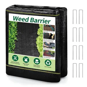 UV Resistant Weed Barrier, Easy Installation Garden Weed Cloth, Multi-Size Premium Landscape Fabric (Polypropylene)