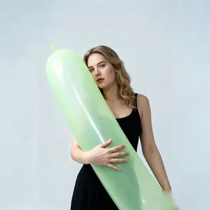 Vballoon 67 Inch Inflatable Long Balloon, Model 960, Natural Latex, Perfect for Birthday Parties, Entertainment, Weddings