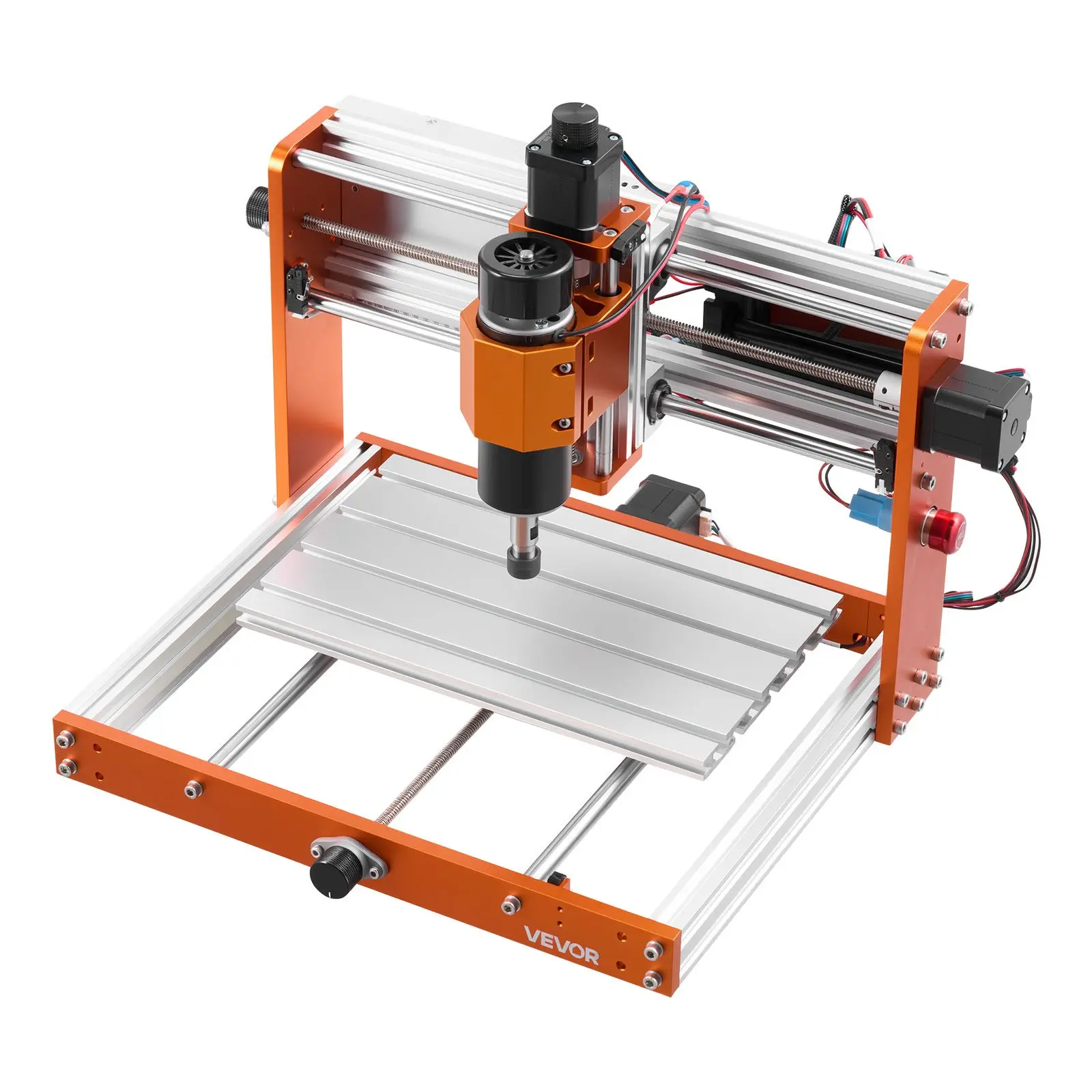 VEVOR 3018-Pro Max CNC Router Machine, 500W Spindle 3-Axis Aluminum Alloy Wood Engraving Milling Machine, 300x180x80mm/11.81x7.08x3.15in Working Area, Offline Controller, Limit Switch, E-Stop, Dual Mode for Wood Acrylic Plastic Carving Cutting, Wood Carvi
