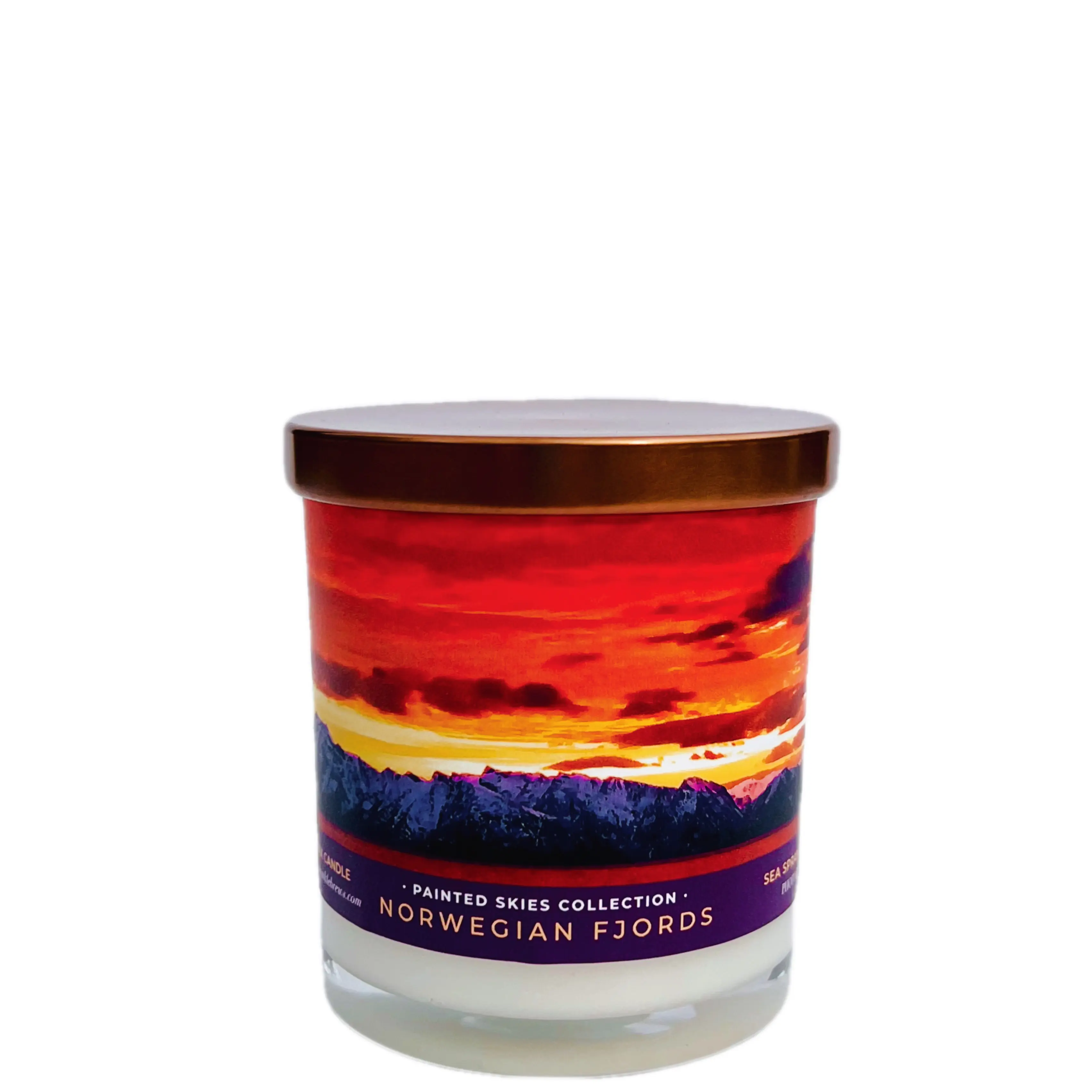 Norwegian Fjords Sunset Candle 9 oz.