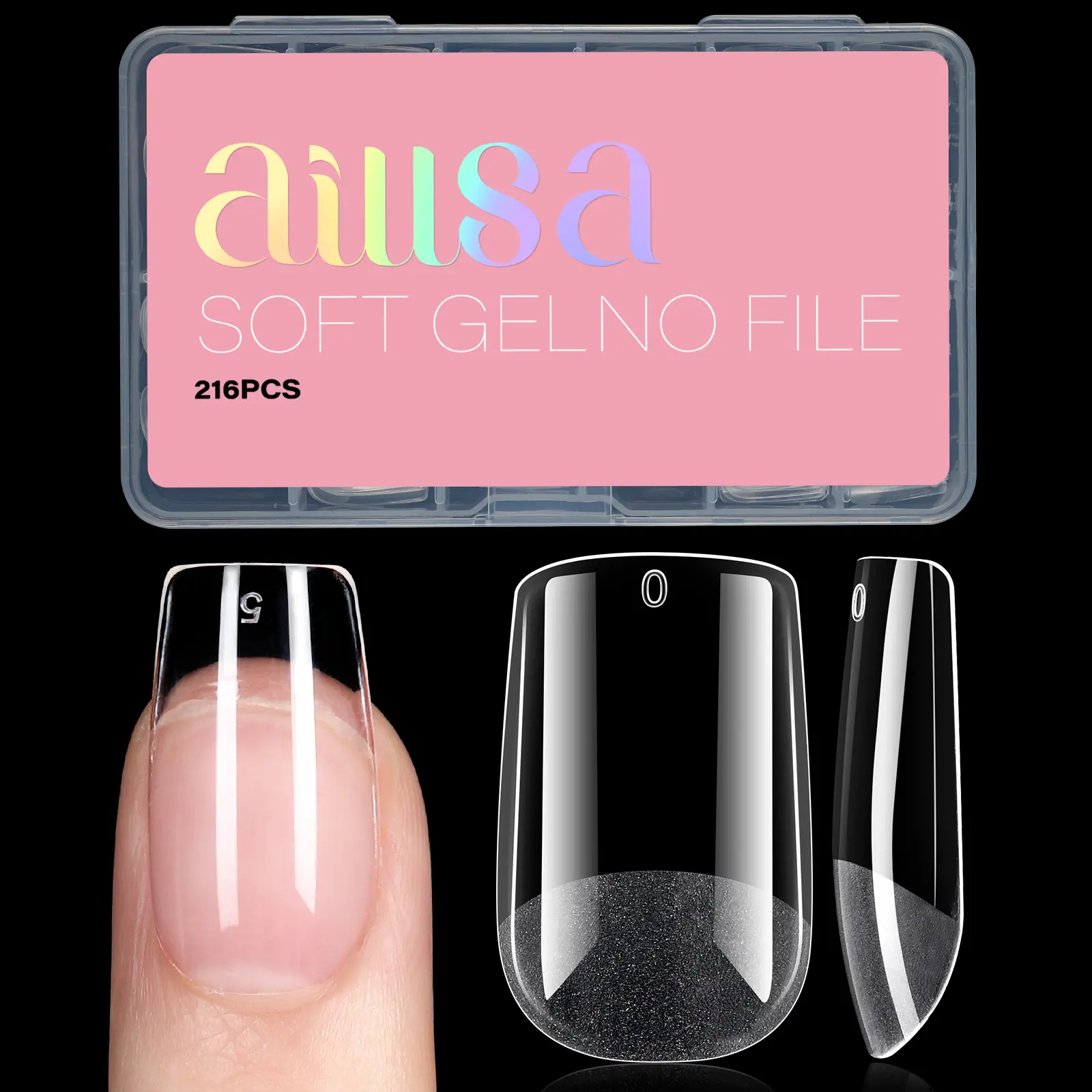 AILLSA Short Square Nail Tips Full Cover Clear NailTips Acrylic Pre-Filed Fake Press on for Extension Home DIY Salon Manicure 216PCS 12 Sizes AILLSA Short Square Nail Tips Full Cover Clear NailTips Acrylic Pre-Filed Fake Press on for Extension Home DIY Salon Manicure 216PCS 12 Sizes