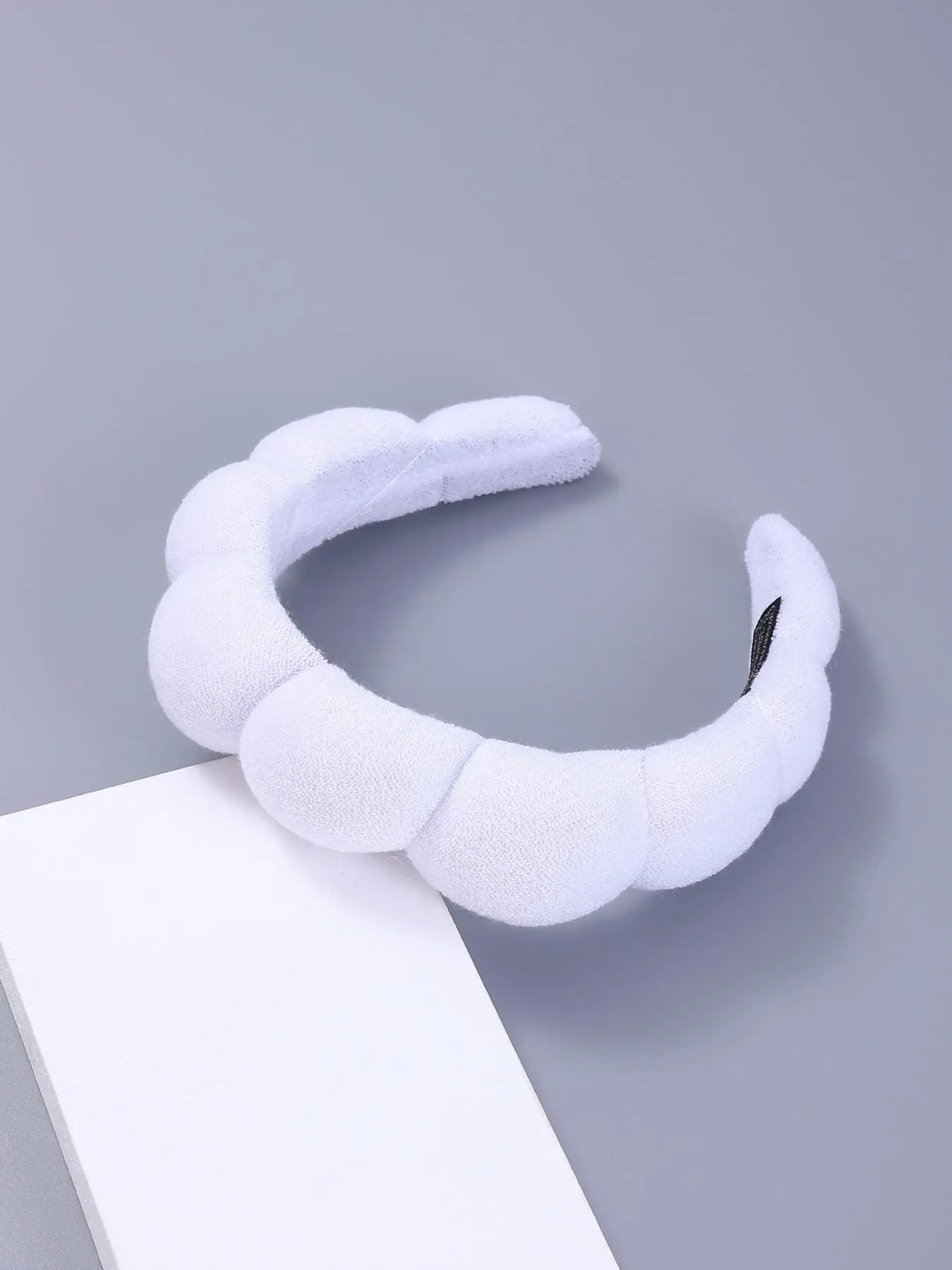 Minimalist Polyester Cloud Shaped Headband, Soft & No Harm To Hair, Makeup Wash Face Cleaning Tool, Shower Bathroom Skin Care Makeup Hair Accessory