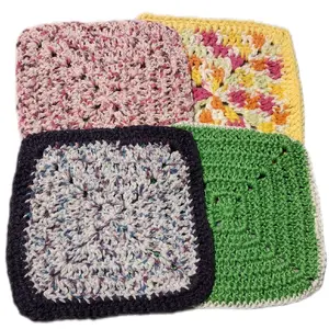 Crochet Dishcloth - Soft Fabric for Cleaning, Ideal for Laundry and Kitchen Use
