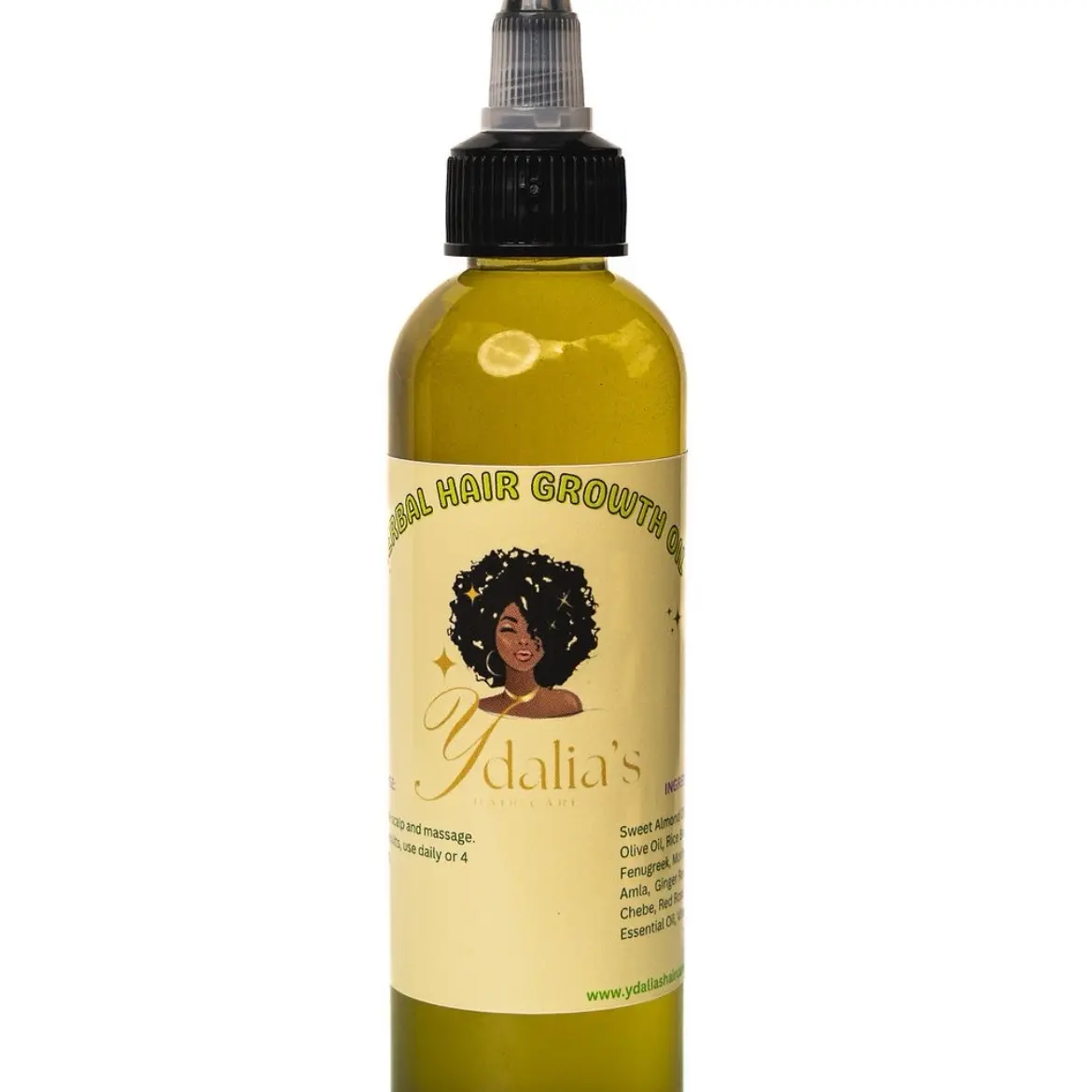 Herbal hair growth for hair loss and edge loss. 4oz bottle.