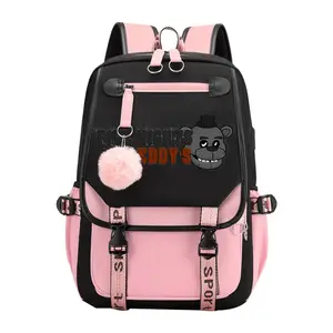 FNAF Unisex Backpack Practical and Versatile Daypack with Adjustable Shoulder Straps, Gift for Family and Friends -Pink