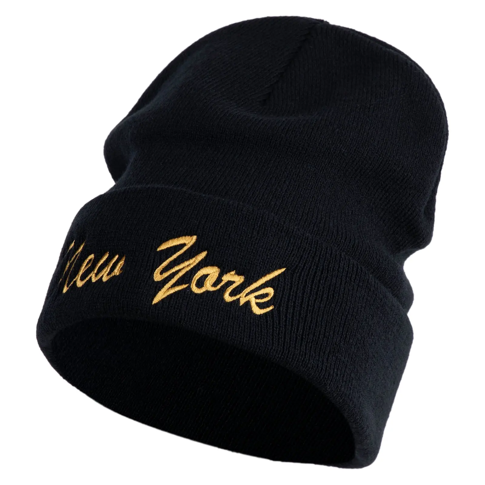 US Eastern State New York Embroidered Big Size Acrylic Long Beanies