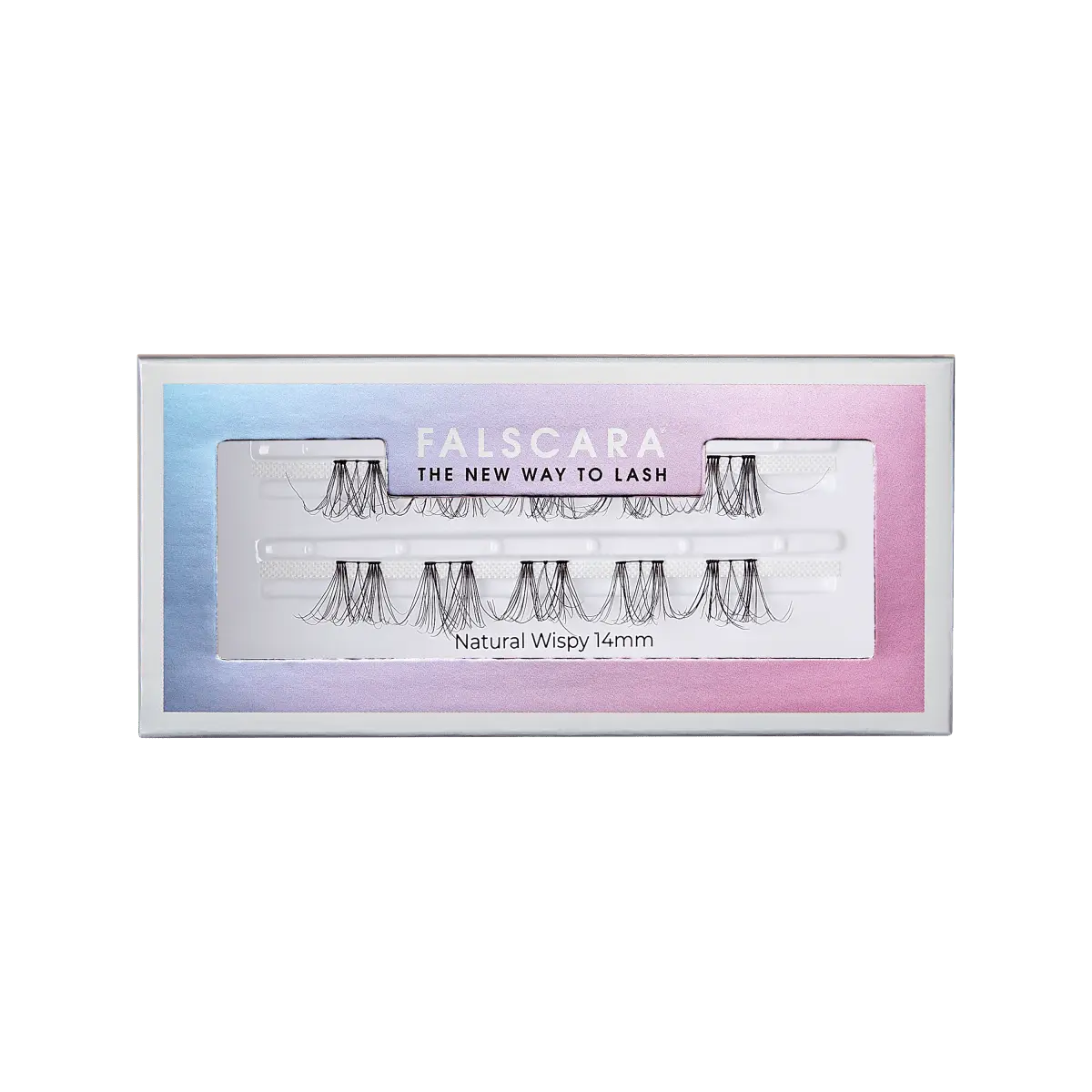 Falscara Wispy Single Pack | DIY False Lash Extensions, Natural, Cluster Lash, Wispy Lashes, 10 Wisps, 14mm