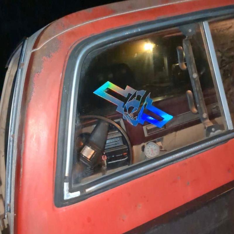 Chevy logo with girl decal - personalized car decal