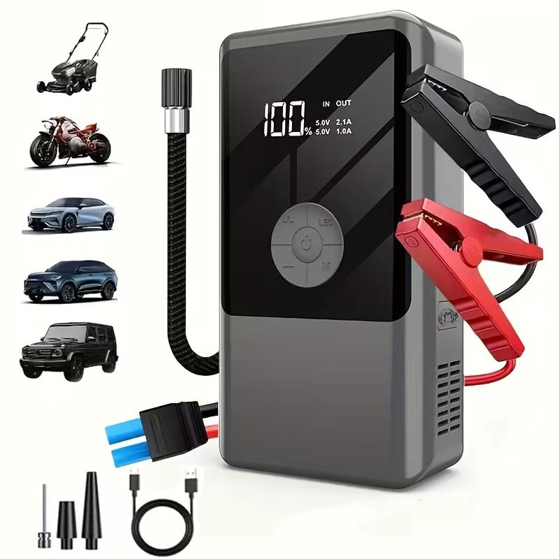 7200A 6-in-1 Multi-Function Emergency Jump Starter with Air Compressor 150PSL Portable Car Battery Starter Digital Tire Inflator for 2.64 Gallon Gasoline or 2.38 Gallon Battery Vehicles