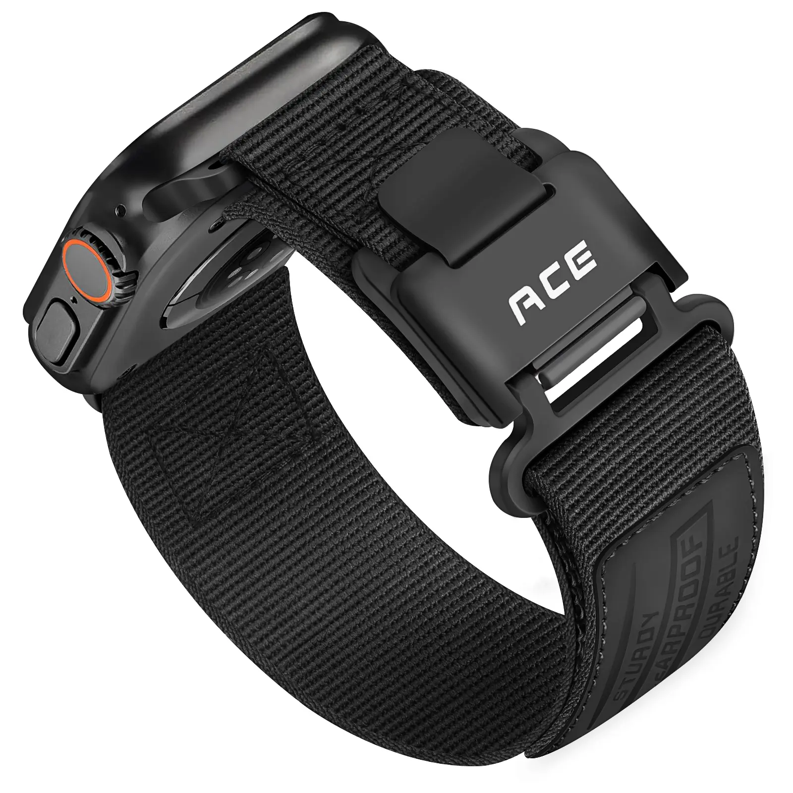 Compatible with Apple Watch Ultra Band - for Men Comfortable Soft Nylon Sport Loop with Magnetic Hook Lock-Buckle for iWatch 49mm(Ultra3/2),46mm(Series 11/10),45mm(9/8/7),44mm(SE3/2/SE/6/5/4),42mm(3/2/1)