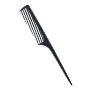 Rat Tail Combs for Women Fine Tooth Comb Parting Tip Carbon Fiber Root Teasing Anti Static Heat Resistant 1 Piece
