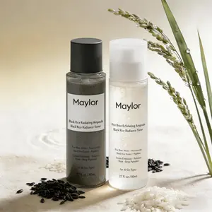 Peel Shot Glow Rice Ampoule Duo – 2-in-1 Brightening & Exfoliating Serum Set, Rice Extract, Gentle Peeling, Deep Moisture, All Skin Types, Glass Skin Ampoule, 2 Pcs